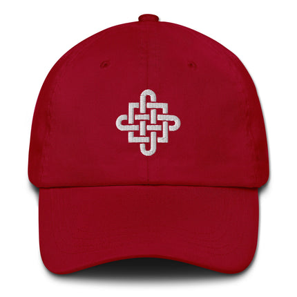 Celtic Cross Embroidered Dad Hat | Knotwork Unstructured Baseball Cap