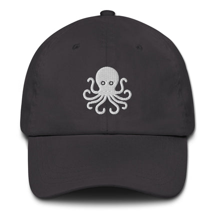 Nautical octopus embroidered dad hat baseball cap for men.