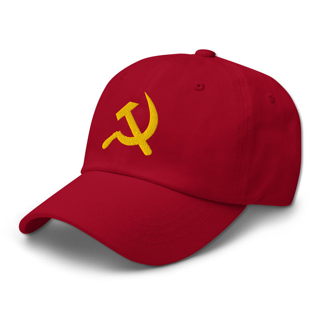 Hammer & Sickle Baseball Cap | Communist USSR Symbol Embroidered Dad Hat