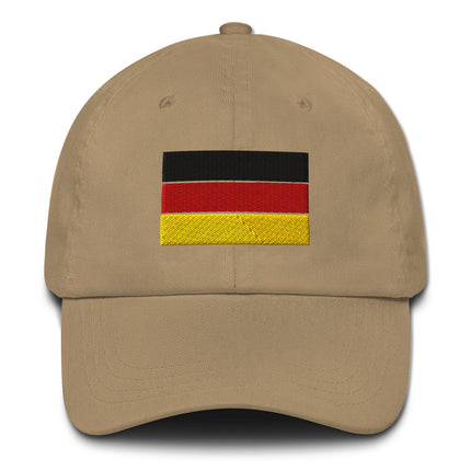 German national flag embroidered on a comfortable black baseball cap for Germany fans.