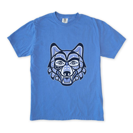 Haida Wolf Head T-Shirt | Indigenous Pacific Northwest Art | Comfort Colors