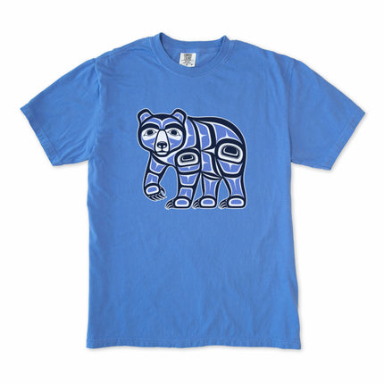 Pacific Northwest Haida Bear Indigenous Art T-Shirt graphic featuring traditional Coast artwork.