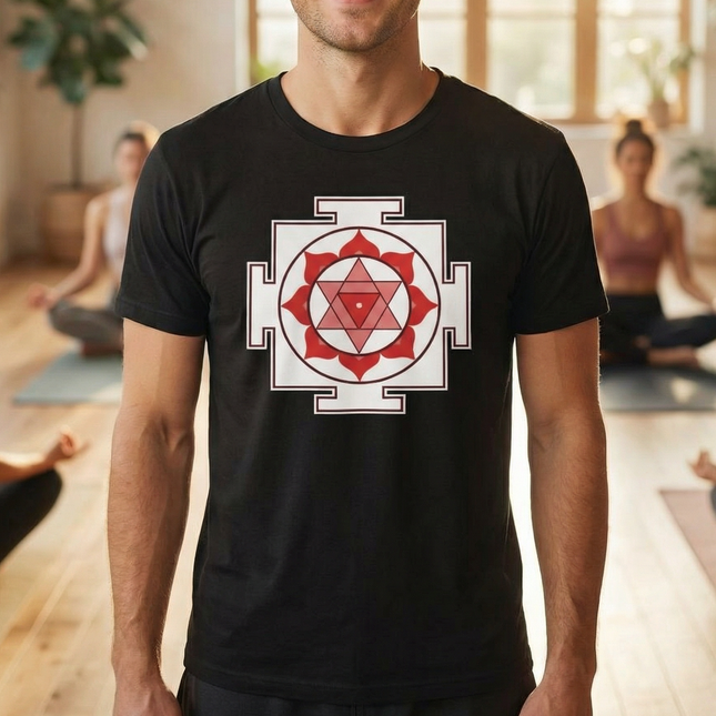 Bagalamukhi Yantra T-Shirt | Goddess Bagalamukhi Sacred Geometry Tee | Yantra