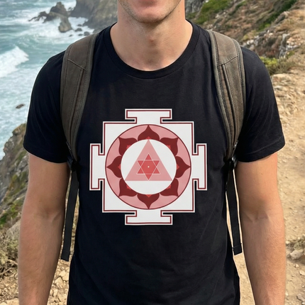 Ganesha Yantra Sacred Geometry T-Shirt | Hindu Spiritual Symbol Tee | Yantra