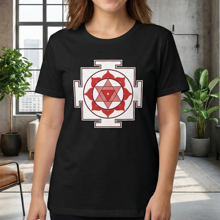 Bagalamukhi Yantra T-Shirt | Goddess Bagalamukhi Sacred Geometry Tee | Yantra