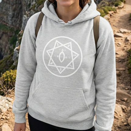 Star of Babalon Hoodie | Thelemic Seal Graphic Unisex Pullover | V2