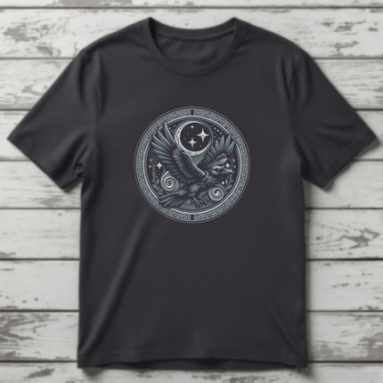 Norse Raven T-Shirt | Viking Mythology Bird Graphic Unisex Tee | V7
