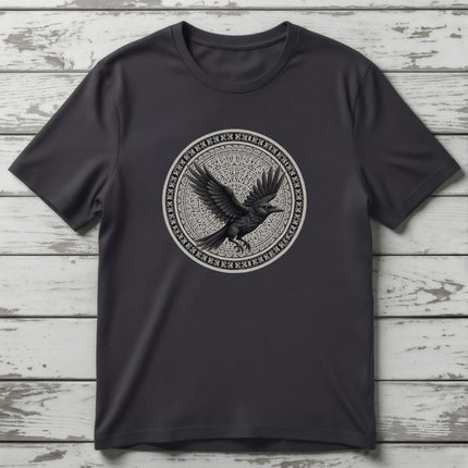 Norse Raven T-Shirt | Flying Viking Bird Tee | V12