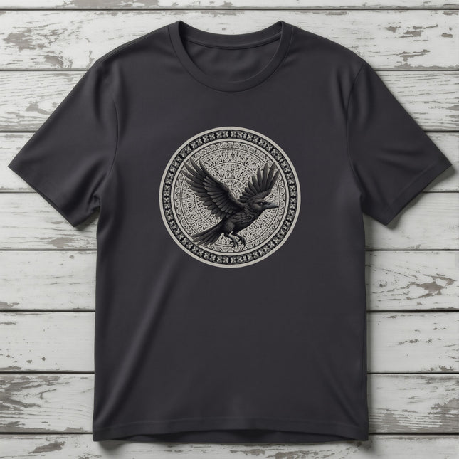 Norse Raven T-Shirt | Flying Viking Bird Tee | V12