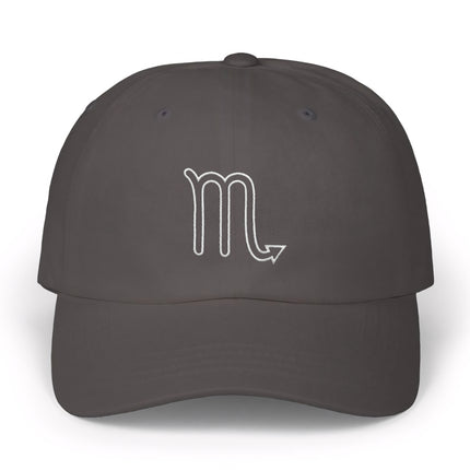 Scorpio Outline Hat | Embroidered Zodiac Sign Baseball Cap
