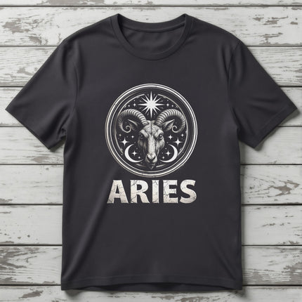 Aries Zodiac Astrology Sign T-Shirt | Horoscope Ram Tee | V8