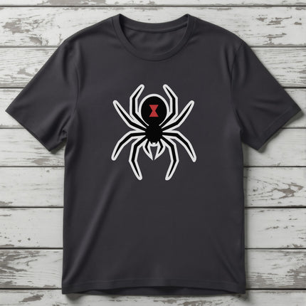 Black Widow Red Hourglass T-Shirt | Gothic Spider Unisex Graphic Tee | V1