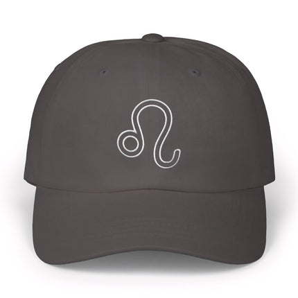 Leo Outline Embroidered Baseball Cap | Zodiac Sign Astrology Hat