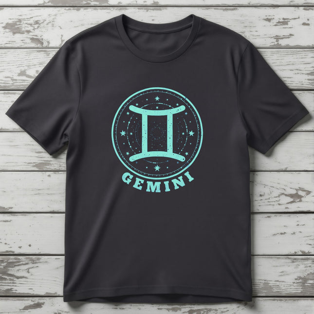 Gemini Zodiac Sign T-Shirt | Astrology Symbol Horoscope Tee | V5