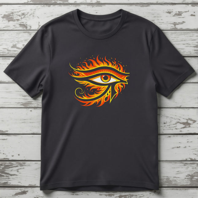 Eye of Ra Fire T-Shirt | Ancient Egyptian God Symbolic Tee | V2