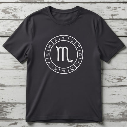 Scorpio Zodiac Sign T-Shirt | Astrology Symbol Unisex Tee | V2