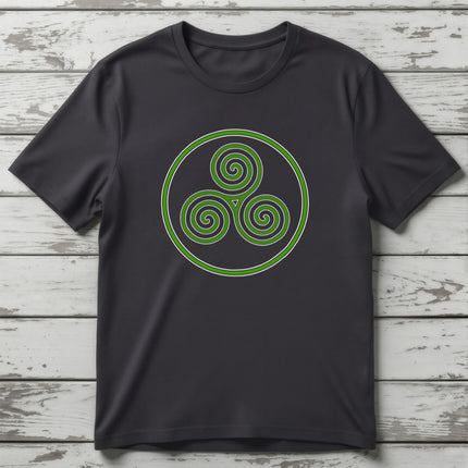 Celtic Triskele T-Shirt | Irish Triple Spiral Knot Tee | V6