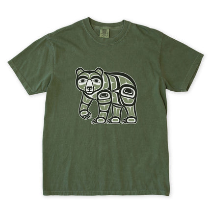 Haida Bear Indigenous Art T-Shirt | Pacific Northwest Coast Graphic Tee Tshirt