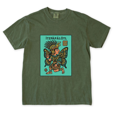 ĪTZPĀPĀLŌTL Aztec Butterfly Goddess T-Shirt | Mesoamerican Mythology Tee