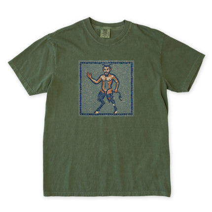Satyr Mosaic T-Shirt | Ancient Greek Mythology Creature Tee | Comfort Colors