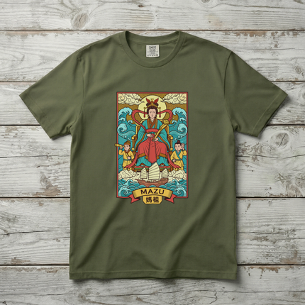 Mazu 媽祖 Sea Goddess Chinese Mythology T-Shirt Graphic Tee | Unisex Tee V1