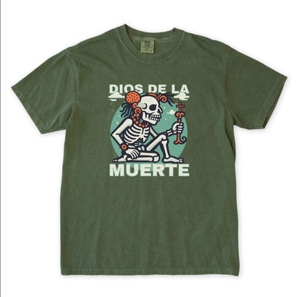Yum Kimil Mayan Death God T-Shirt | Skeleton Mythology Graphic Tee Shirt
