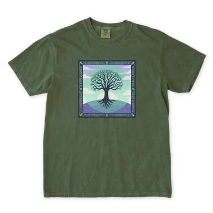 Yggdrasil Tree of Life T-Shirt | Celtic Knot Roots Branches Graphic Tee