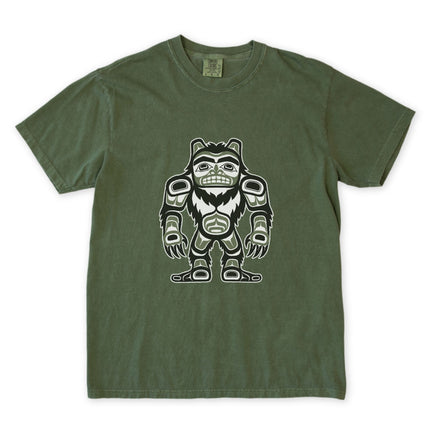 Haida Sasquatch Bigfoot T-Shirt | Indigenous Pacific Northwest Art Tshirt