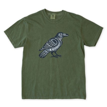 Inuit Inspired Raven Symbol T-Shirt | Indigenous Pacific NW Art Graphic Tee
