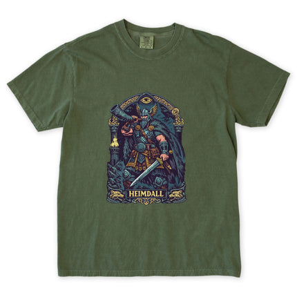 Heimdall Norse God Viking T-Shirt | Gjallarhorn Mythology Graphic Unisex Tee