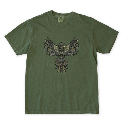 Mayan Aztec Geometric Tribal Eagle Spirit Animal T-Shirt | Comfort Colors