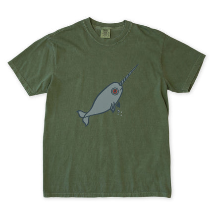 Inuit Inspired Narwhal T-Shirt | Arctic Ocean Animal Graphic Tee Shirt