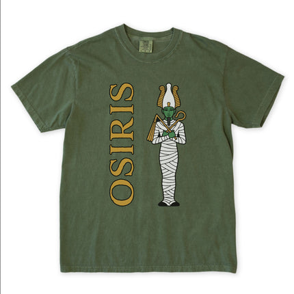 Osiris Egyptian God T-Shirt | Ancient Mythology Mummy Graphic Tee Shirt