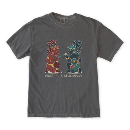 Hunahpu & Xbalanque Mayan Mythology T-Shirt | Popol Vuh Graphic Unisex Tee