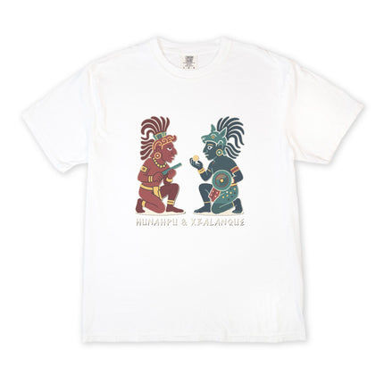Hunahpu & Xbalanque Mayan Mythology T-Shirt | Popol Vuh Graphic Unisex Tee