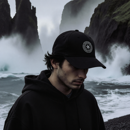Hekate's Wheel Baseball Cap | Strophalos Occult Symbol Embroidered Hat