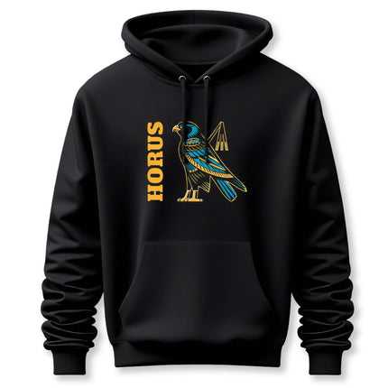 Horus Falcon Graphic Hoodie | Ancient Egyptian Mythology Unisex Pullover V3