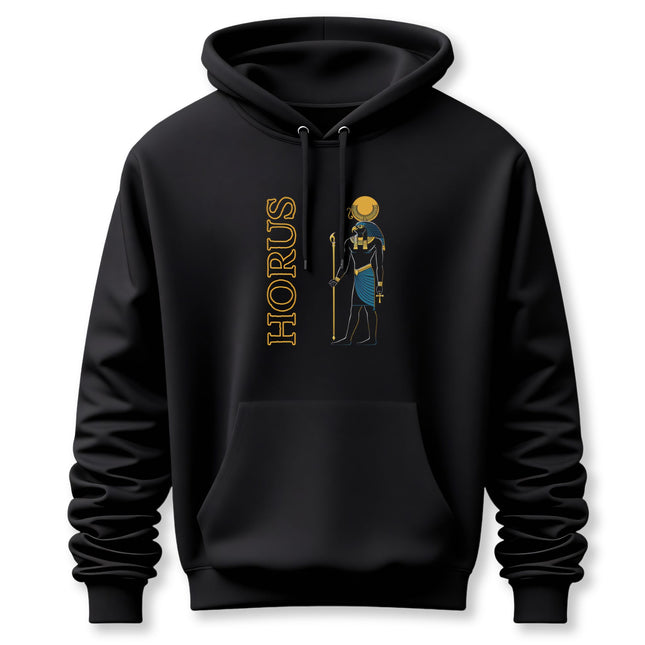 Horus Hoodie | Egyptian God with Ankh & Staff Unisex Pullover V1
