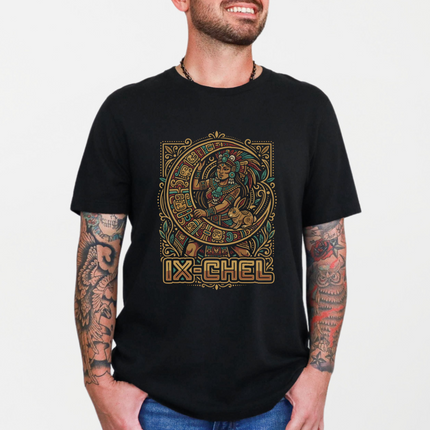 Ix Chel Mayan Goddess Graphic Tee | Mesoamerican Art T-shirt