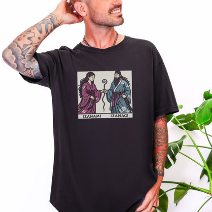 Izanami Izanagi Shinto Japanese Mythology Gods Graphic T-Shirt | Unisex Tee