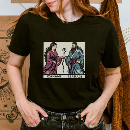 Izanami Izanagi Shinto Japanese Mythology Gods Graphic T-Shirt | Unisex Tee