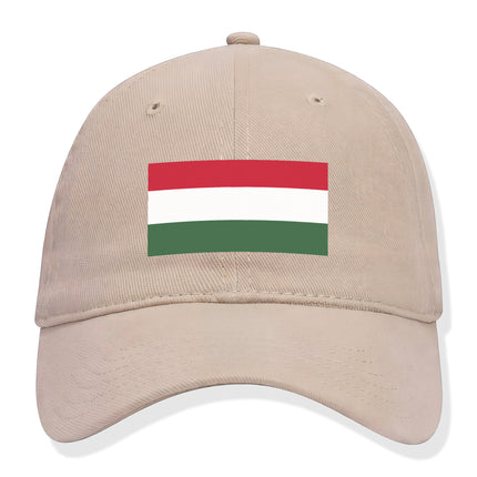 Hungarian flag baseball cap featuring red, white, and green national stripes.