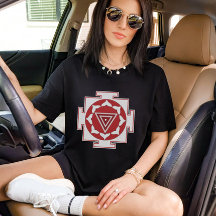 Kali Yantra T-Shirt | Hindu Goddess Kali Sacred Geometry Symbol Tee Shirt