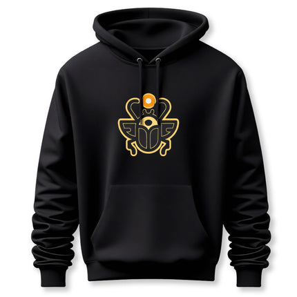 Khepri Hoodie | Egyptian Scarab Beetle Graphic Unisex Pullover V4