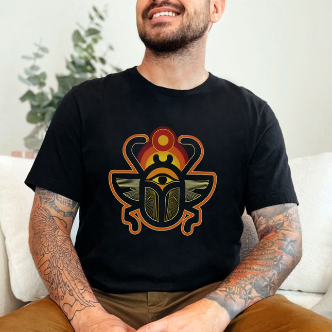 Khepri Scarab T-Shirt | Ancient Egyptian Beetle God Graphic Print Tee Shirt