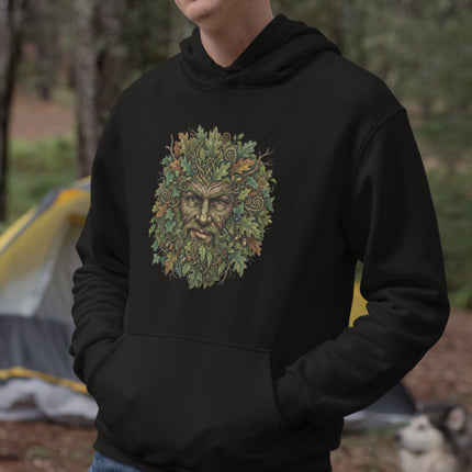 Green Man Hoodie | Nature Spirit Folklore Mythical Unisex Pullover Hoodie