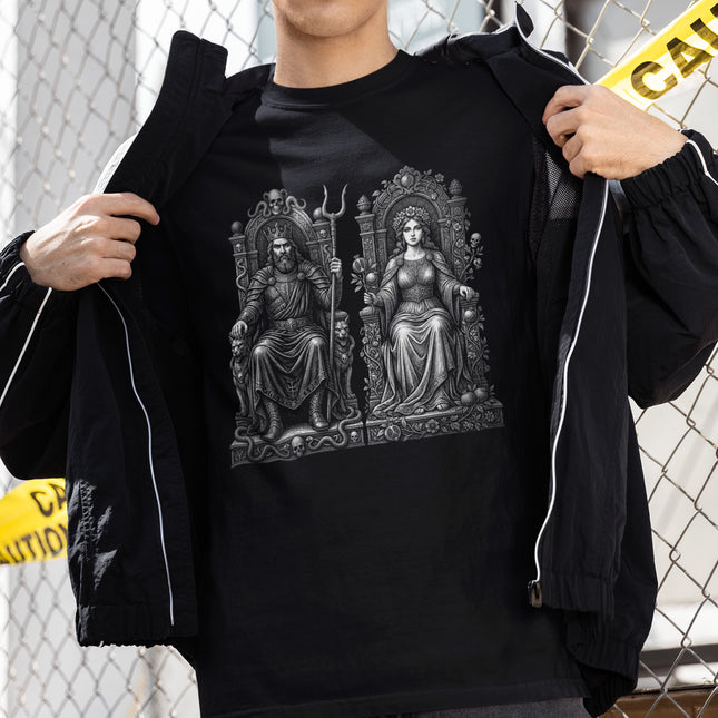 Hades & Persephone Greek Mythology Underworld King Queen Gothic Tee
