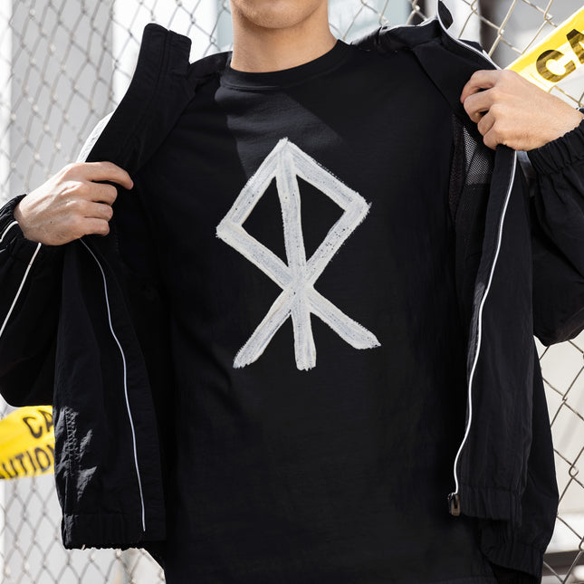 Courage Bind Rune Symbol T-Shirt | Norse Elder Futhark Magic Viking Warrior Tee