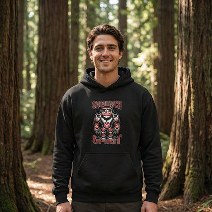 Sasquatch Spirit Hoodie | Bigfoot Indigenous Native American Art Hoodie