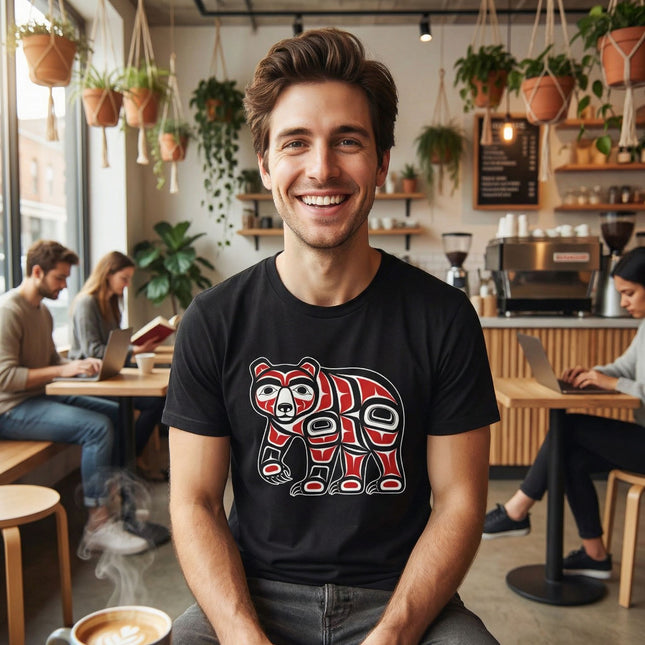 Haida Bear T-Shirt | Native American Pacific Northwest Art Tee | Bear